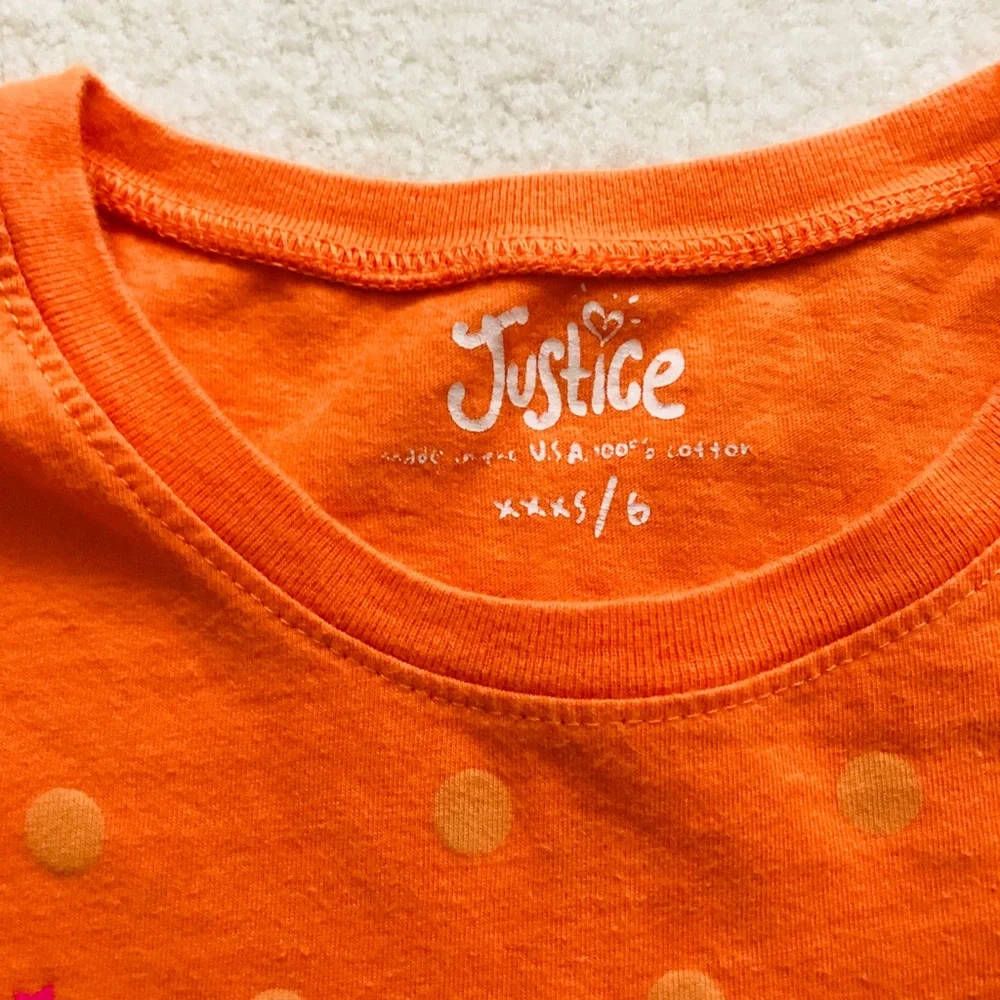 Justice Girls Halloween Shirt Size 5
